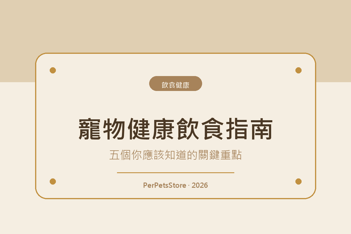 寵物健康飲食指南:五個你應該知道的關鍵重點