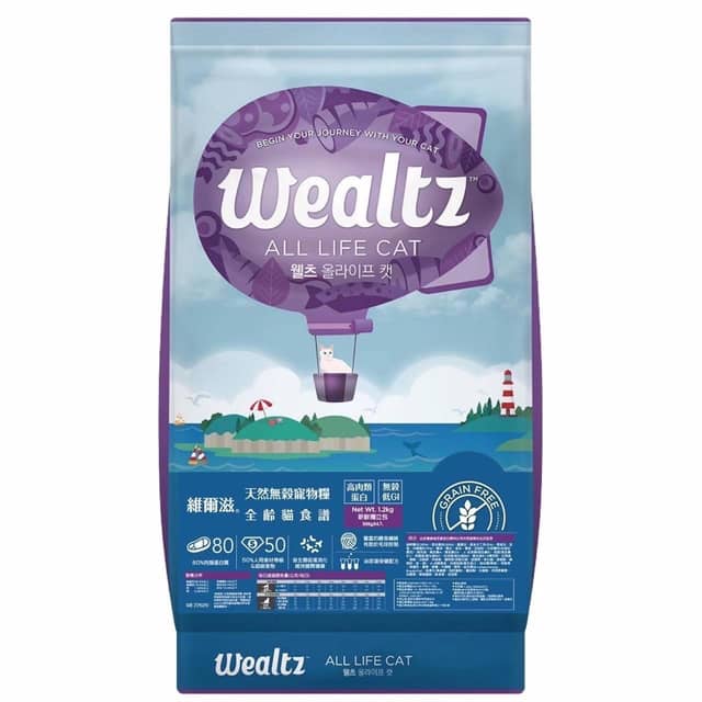 【維爾滋 Wealtz】天然無穀寵糧-全齡貓食譜 1.2kg | 2.1kg | 6kg